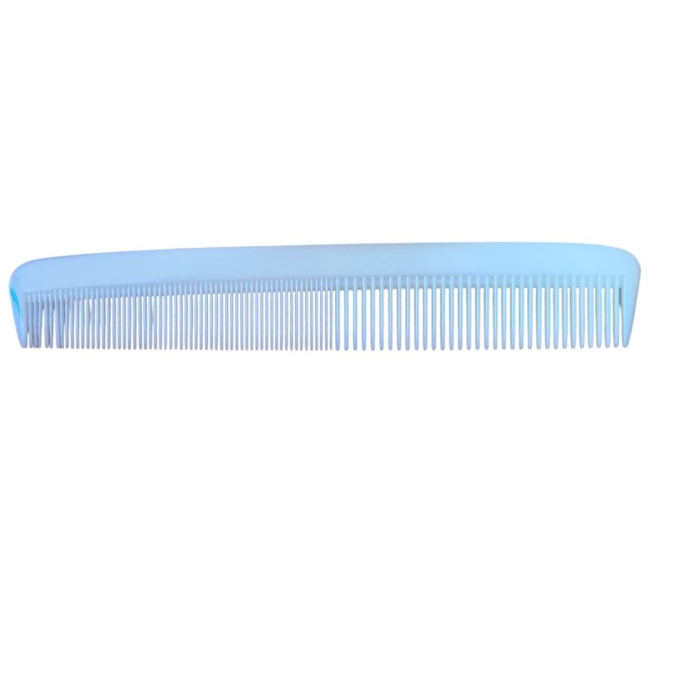 Vtg DuPont Nylon Hair Comb Cream Off‎ White Fine Medium Tooth Grooming 7" Tool
